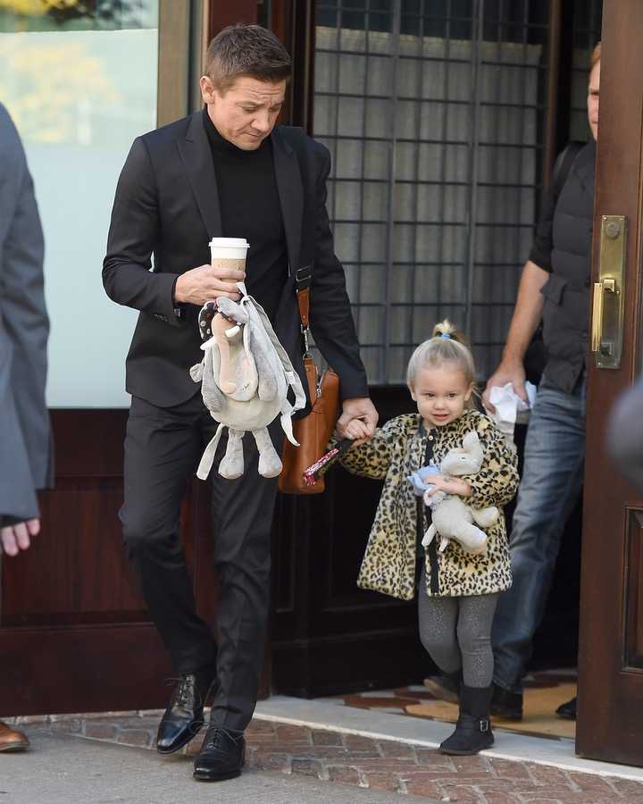 Jeremy Renner and Daughter Ava