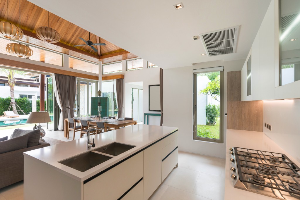 Modern white kitchen