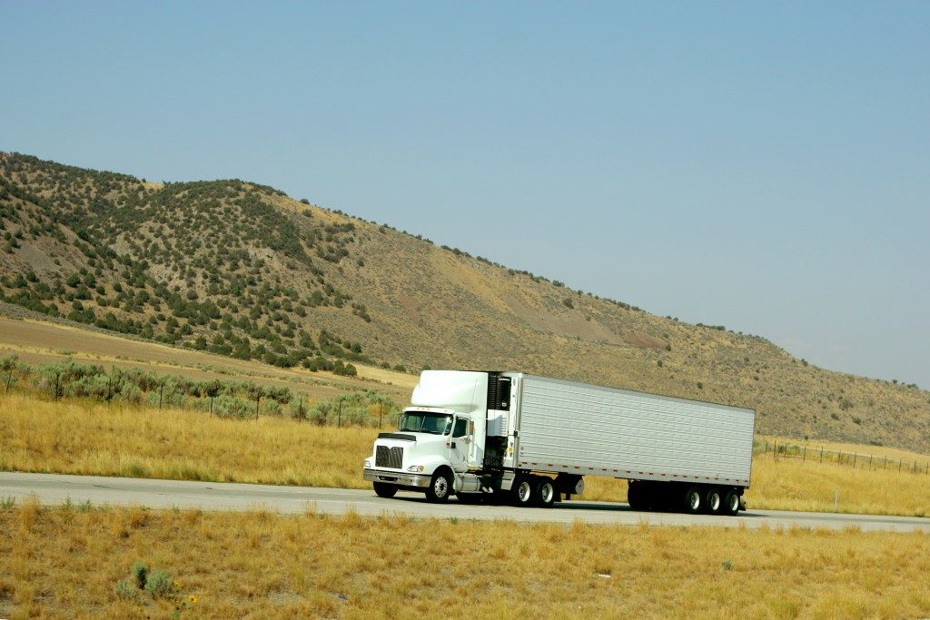 truck going up hill