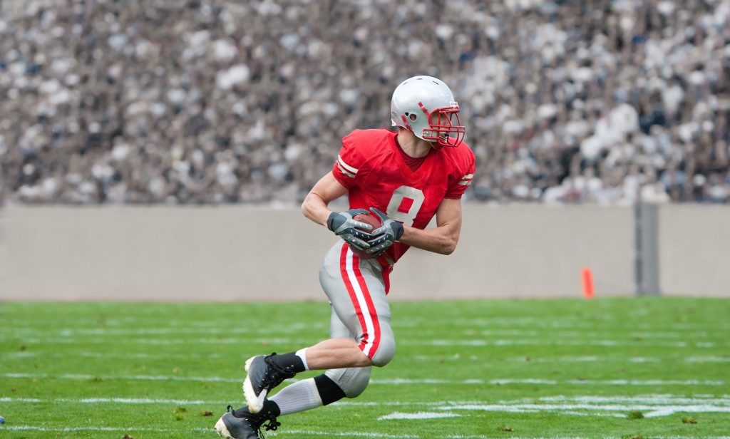 Man playing american football