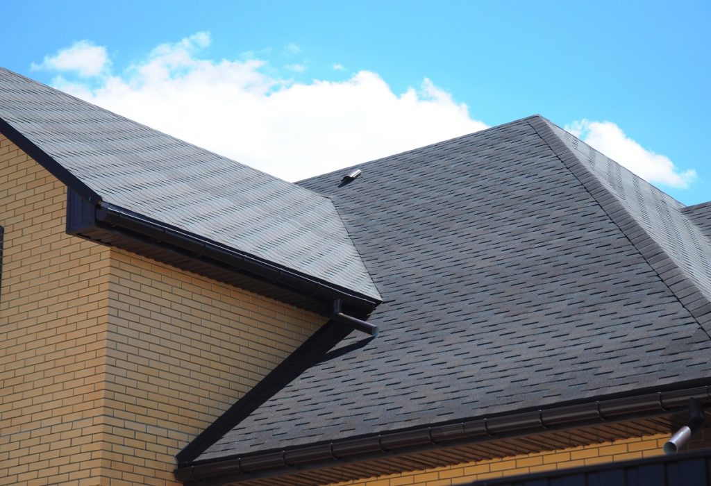 Black residential roof