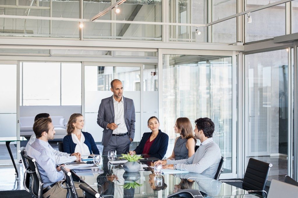 people in a meeting