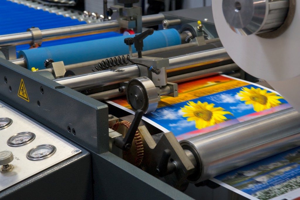 huge printing machine