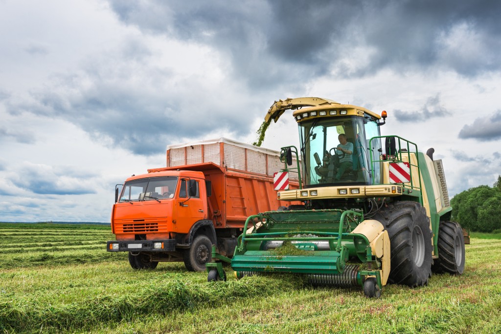 Tractor and truck