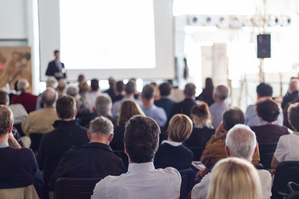 people gathered at an event