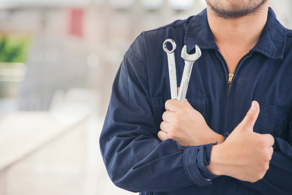  Auto Repairman with tools