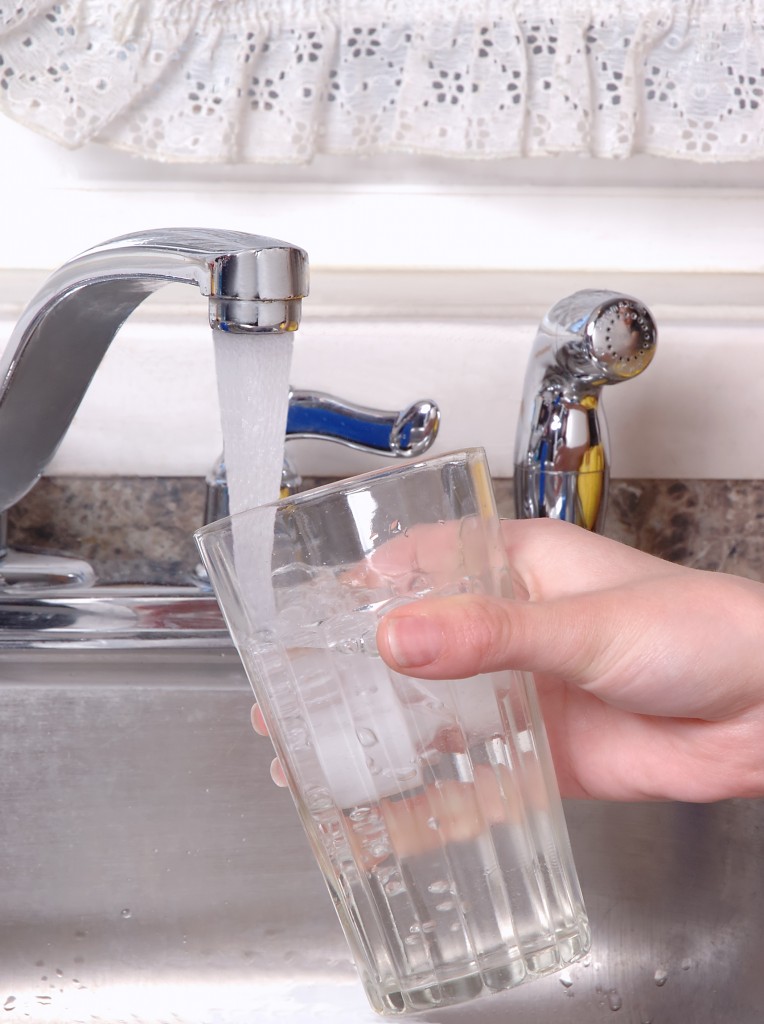 Getting water from tap