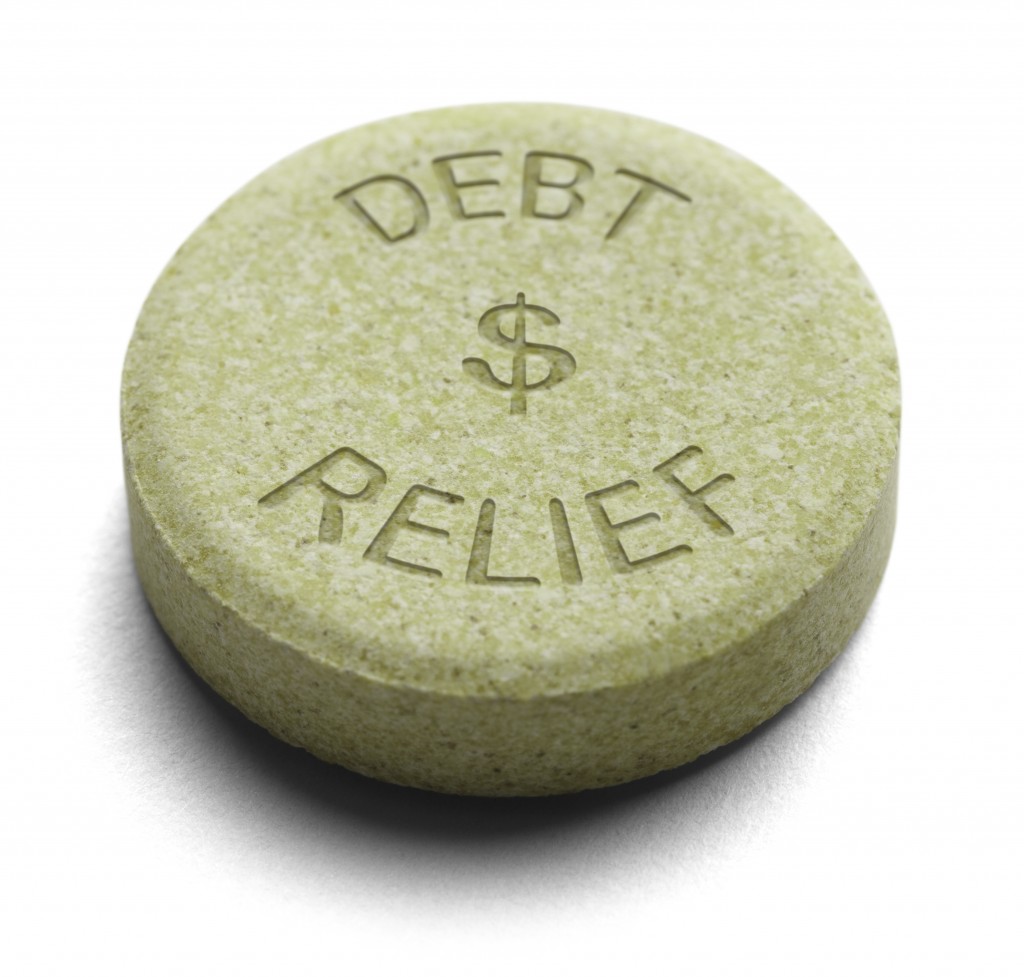 debt relief pill concept