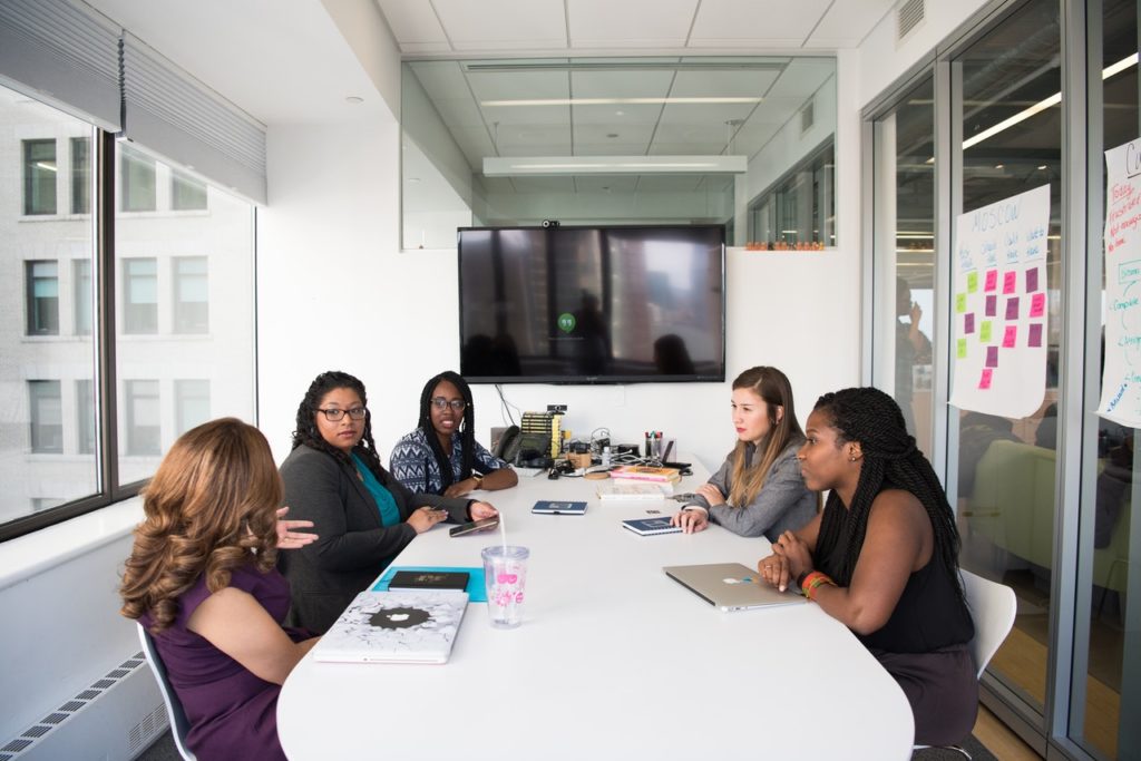 women having a meeting