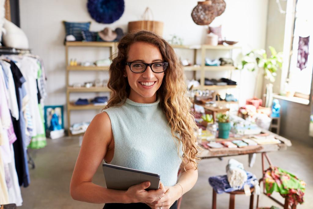 woman in retail store